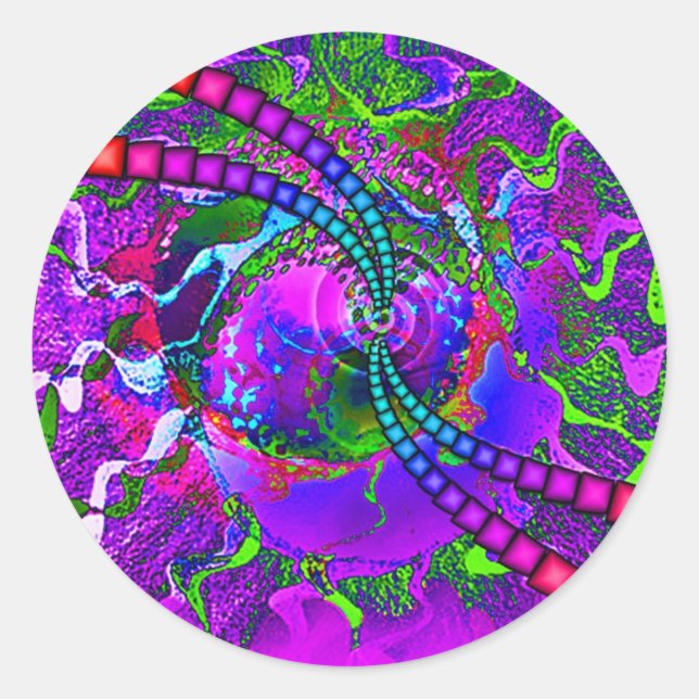 Cosmic Candy ! Classic Round Sticker (Front)