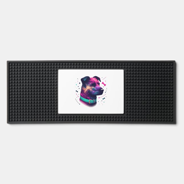 Cosmic Canine Graphic Tee Bar Mat (Front)