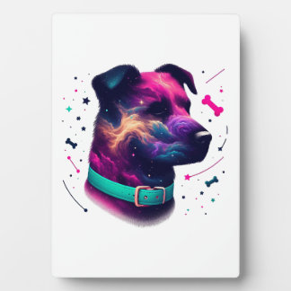 Cosmic Canine Graphic Tee Plaque