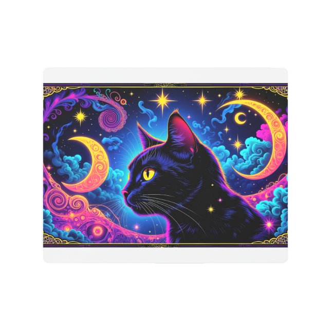 Cosmic Cat 1 Metal Print (Front)