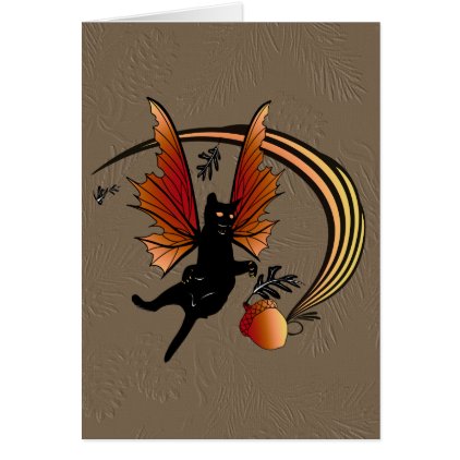 Cosmic Cat Acorn Card