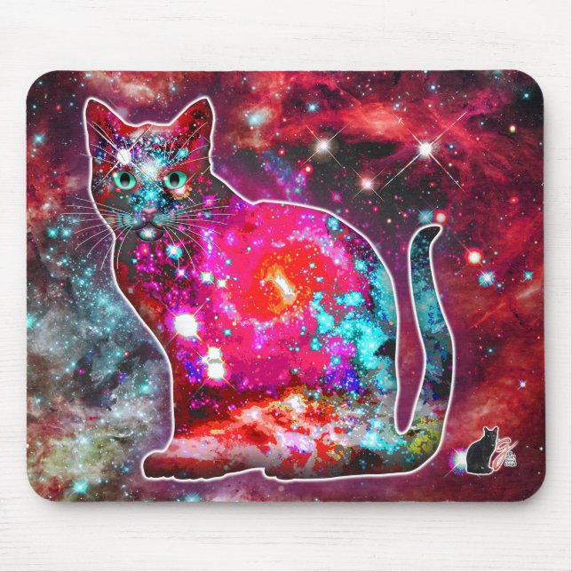 Cosmic Cat Alpha Mouse Pad (Front)