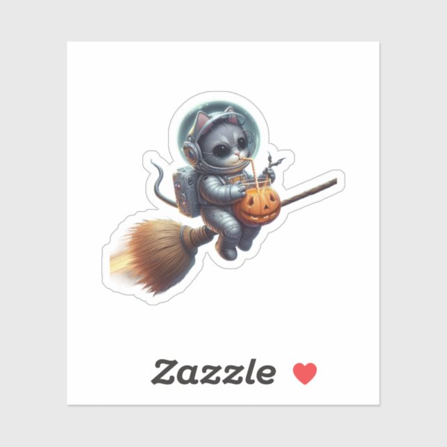 Cosmic Cat Astronaut: Magic and Space Adventure  Sticker (Sheet)