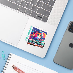 Cosmic Cat Astronaut Sticker
