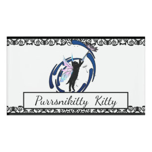 Cosmic Cat Dandelion Name Tag