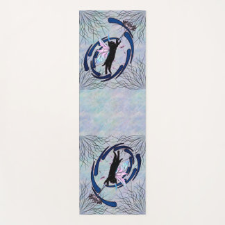 Cosmic Cat Dandelion Yoga Mat