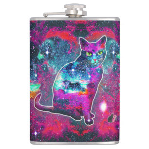 Cosmic Cat Delta Flask