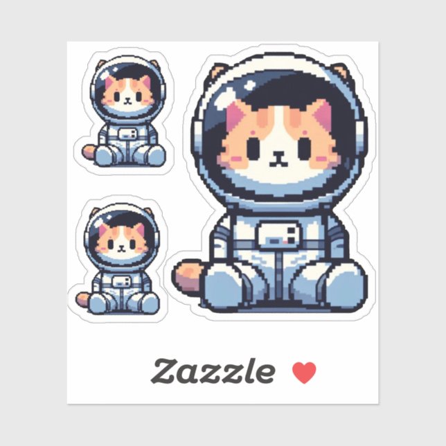 Cosmic Cat Explorer Sticker (Sheet)
