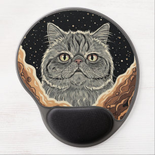 Cosmic Cat  Gel Mouse Pad