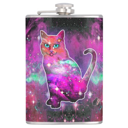 Cosmic Cat Iota Flask