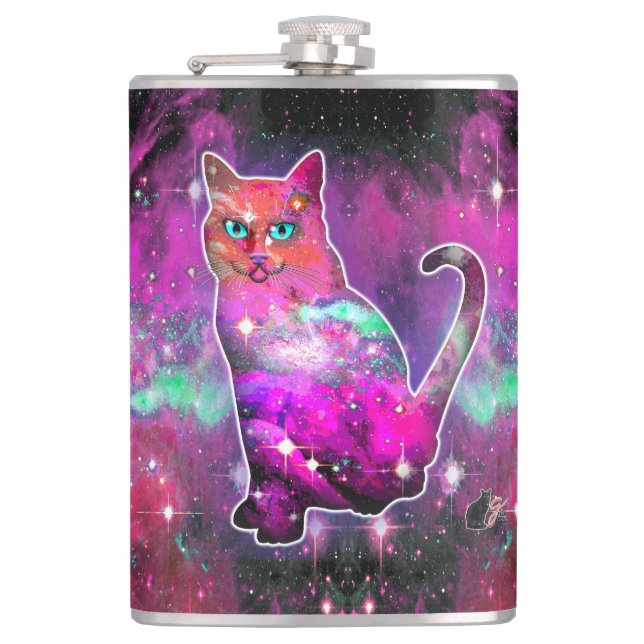 Cosmic Cat Iota Flask (Front)