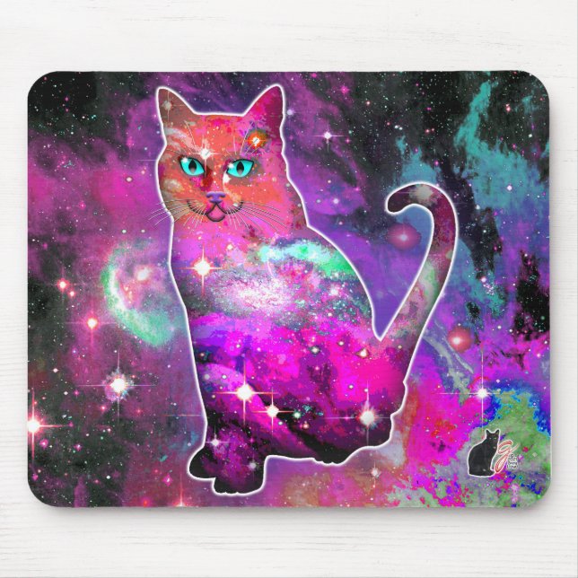 Cosmic Cat Iota Mouse Pad (Front)