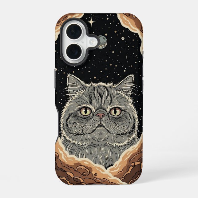 Cosmic Cat Iphone Case (Back)