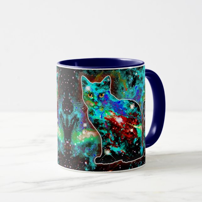 Cosmic Cat Lambda Mug (Front Right)