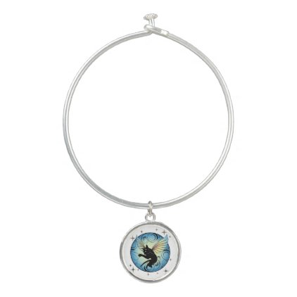 Cosmic Cat Moon Bangle Bracelet