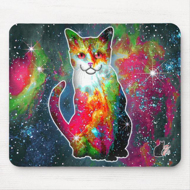 Cosmic Cat Omega Mouse Pad (Front)