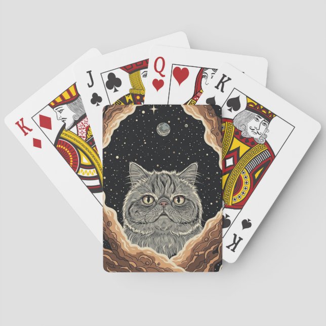 Cosmic Cat Poker Cards (Back)