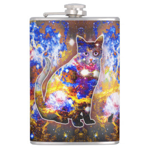 Cosmic Cat Psi Flask