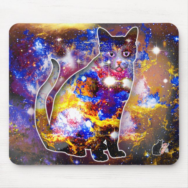 Cosmic Cat Psi Mouse Pad (Front)