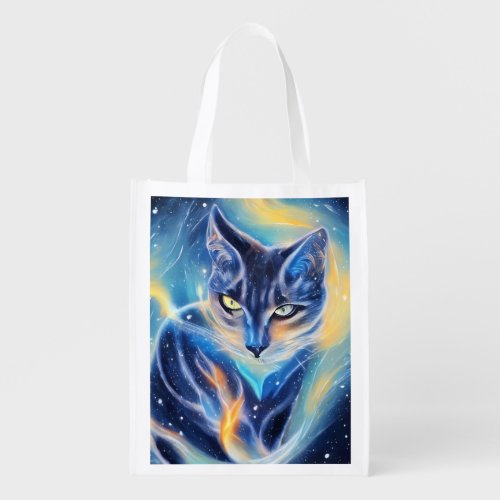 Cosmic Cat Reusable Grocery Bag