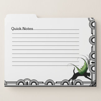 Cosmic Cat Snowflake File Folder