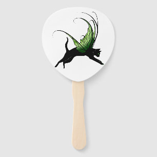 Cosmic Cat Snowflake Hand Fan