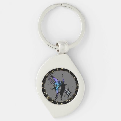 Cosmic Cat Star Keychain