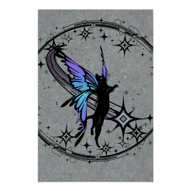 Cosmic Cat Star Poster (Front)