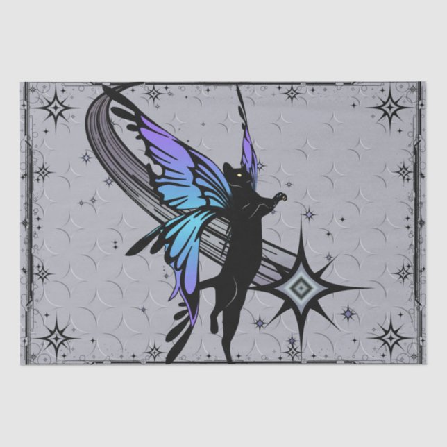Cosmic Cat Star Tissue Paper (Front)