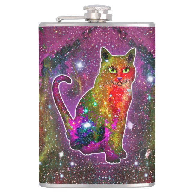 Cosmic Cat Zeta Flask (Front)