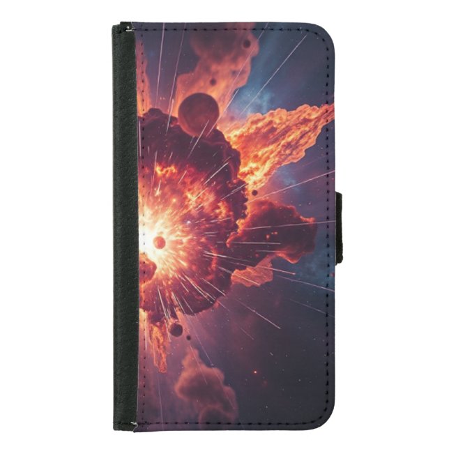 Cosmic Cataclysm Samsung Galaxy Wallet Case (Front)