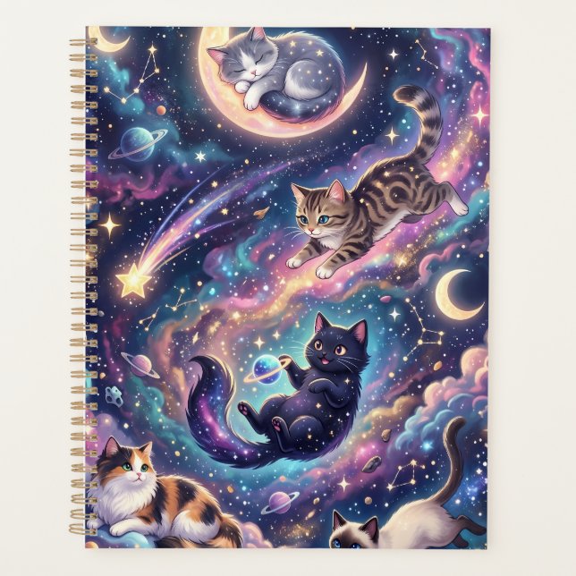 Cosmic Cats Among the Stars Planner (Front)