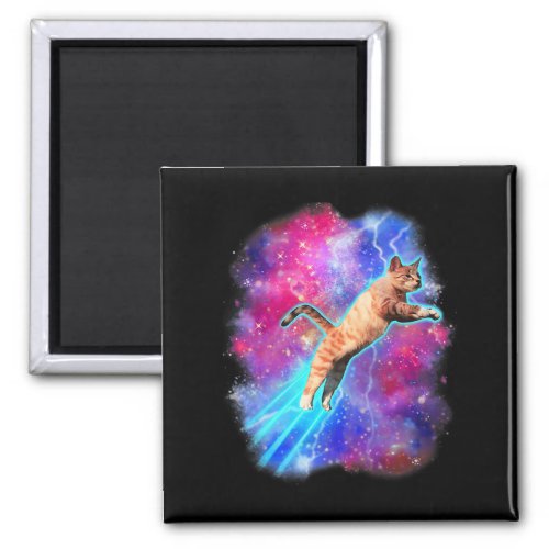 Cosmic Cats Funny Outer Space Tee Galaxy Kitty Kit Magnet