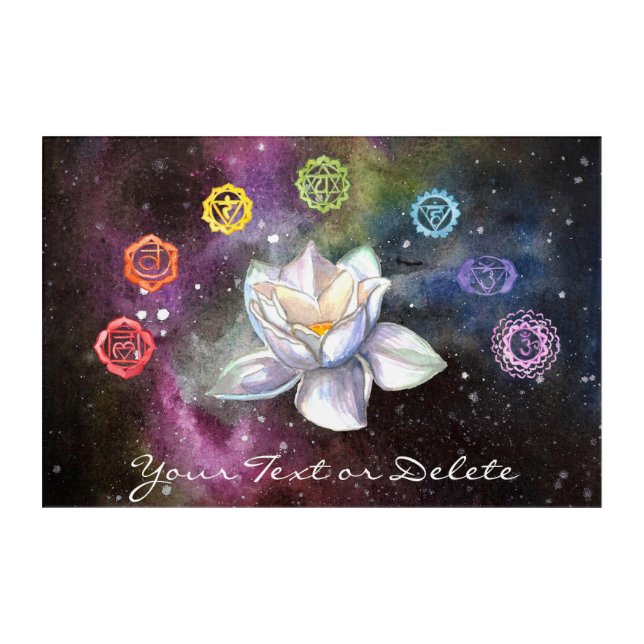 *~* Cosmic Celestial Chakra Cosmos Acrylic Print (Front)