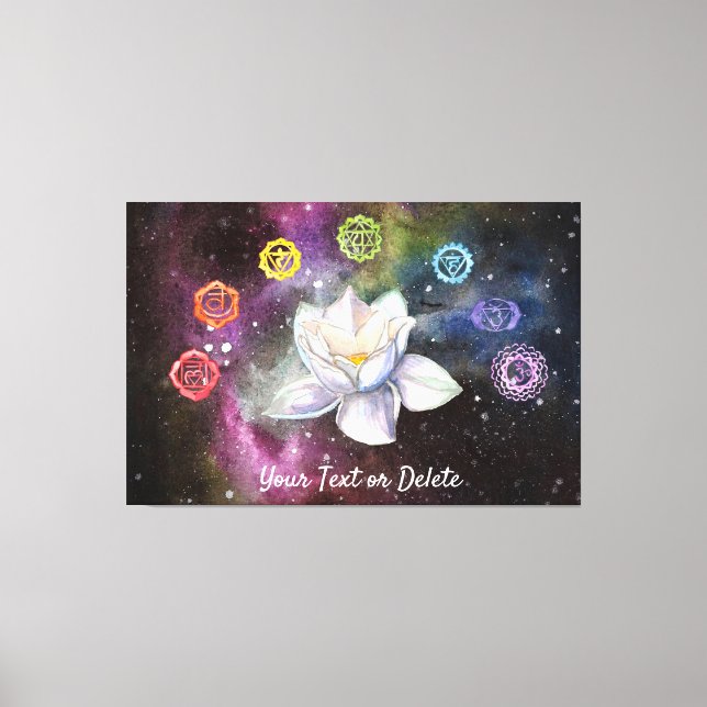 *~* Cosmic Celestial Chakra Cosmos Canvas Print (Front)