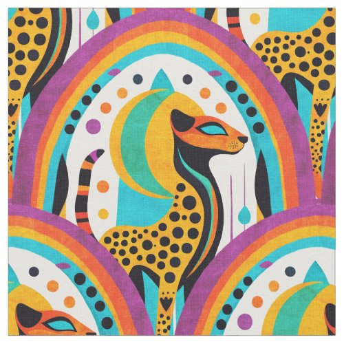Cosmic Cheetah  Fabric