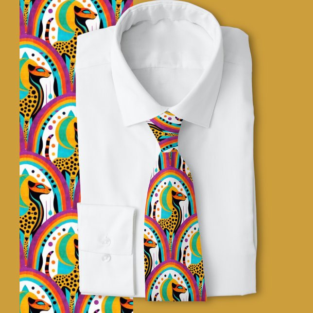 Cosmic Cheetah  Neck Tie (Creator Uploaded)