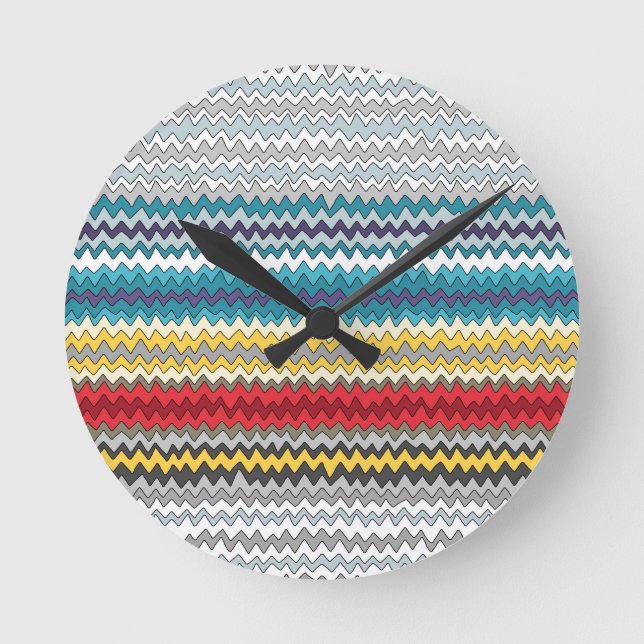 cosmic chevron round clock (Front)
