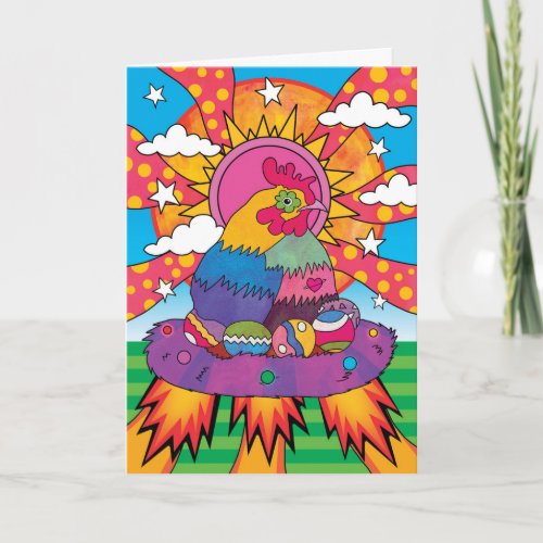 Cosmic Chicken Easter Card