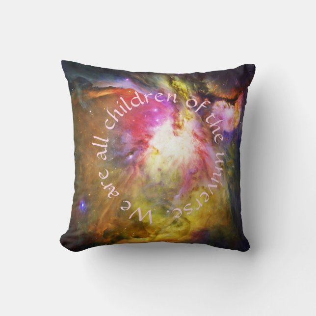 Cosmic Children of the Universe Throw Pillow (Front)