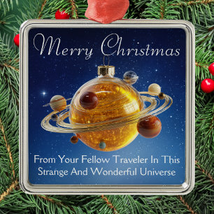 Cosmic Christmas hanging ornament