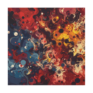 Cosmic Chronicles Wood Wall Art