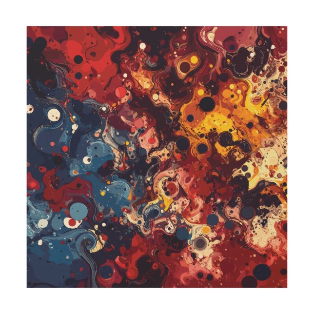Cosmic Chronicles Wood Wall Art (Front)