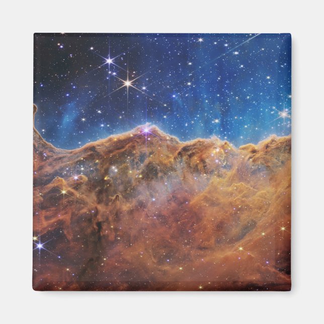 Cosmic Cliffs Carina Nebula James Webb Telescope Magnet (Front)