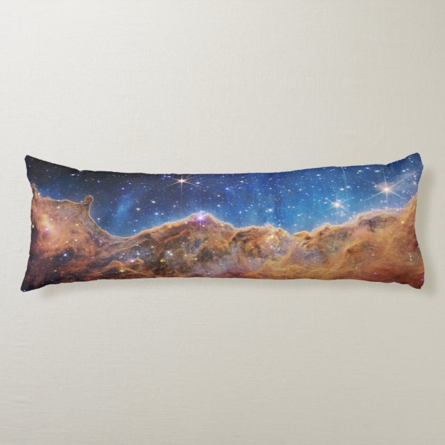 Cosmic Cliffs Carina Nebula Space Webb Telescope  Body Pillow (Front)