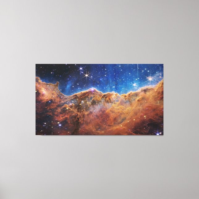 Cosmic Cliffs Carina Nebula Space Webb Telescope  Canvas Print (Front)