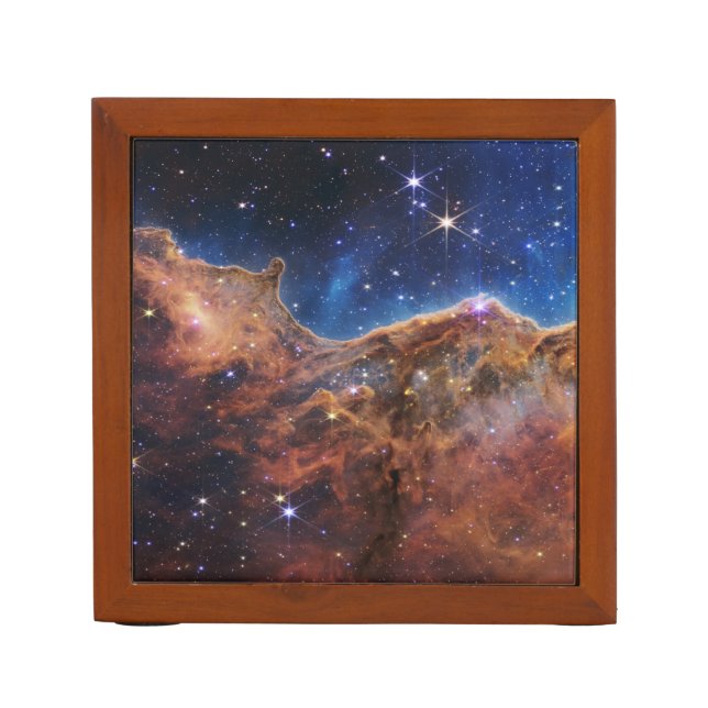 Cosmic Cliffs Carina Nebula Space Webb Telescope  Desk Organizer (Front)