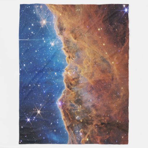 Cosmic Cliffs Carina Nebula Space Webb Telescope  Fleece Blanket