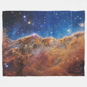 Cosmic Cliffs Carina Nebula Space Webb Telescope Fleece Blanket