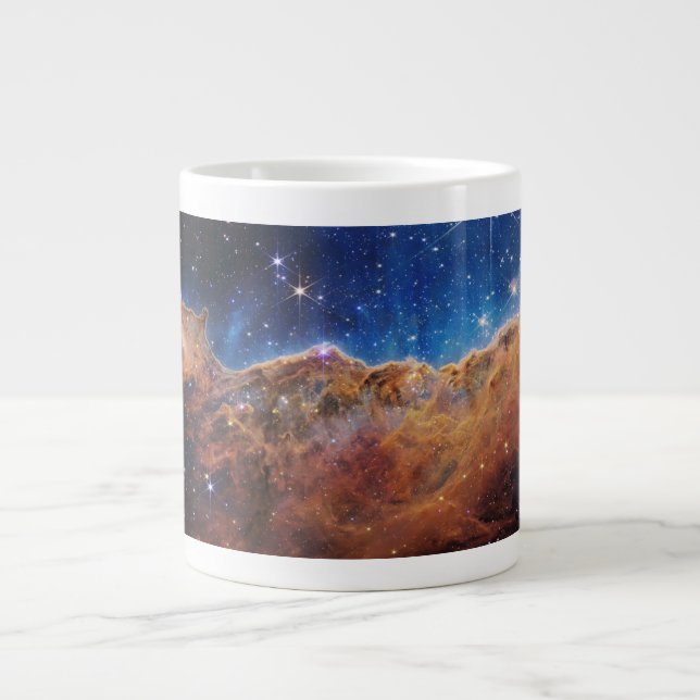 Cosmic Cliffs Carina Nebula Space Webb Telescope  Giant Coffee Mug (Front)